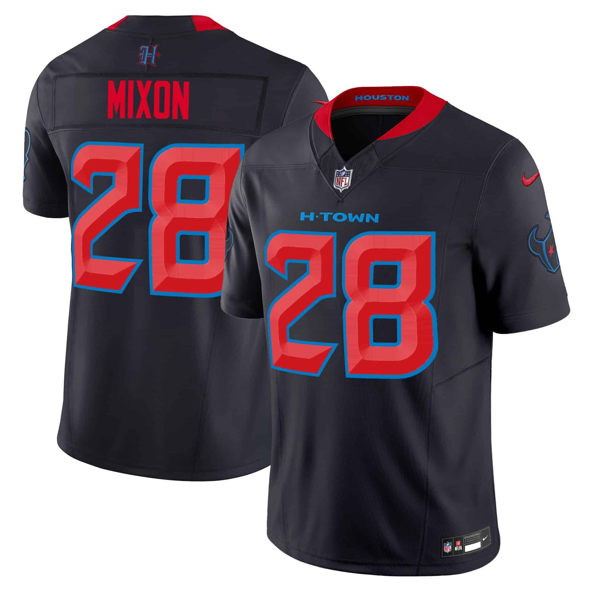 Men Houston Texans #28 Mixon Black 2024 Nike Vapor Limited NFL Jersey->indianapolis colts->NFL Jersey